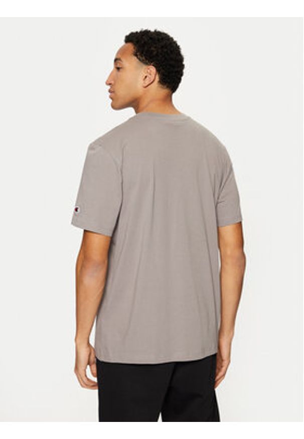 Champion T-Shirt 220278 Szary Standard Fit. Kolor: szary. Materiał: bawełna