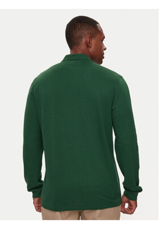 Lacoste Polo L1312 Zielony Classic Fit. Typ kołnierza: polo. Kolor: zielony. Materiał: bawełna