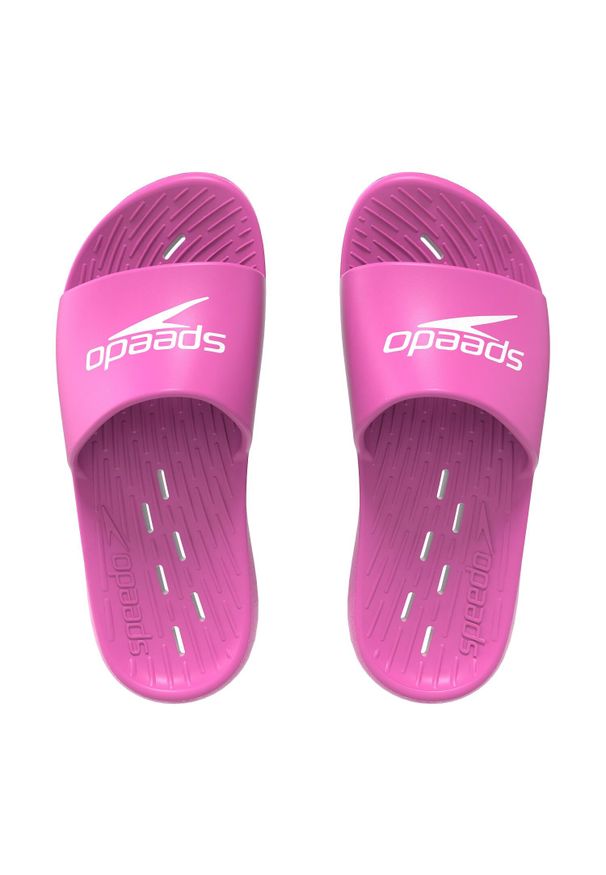 Klapki basenowe antypoślizgowe damskie Speedo Slides. Kolor: różowy. Styl: sportowy