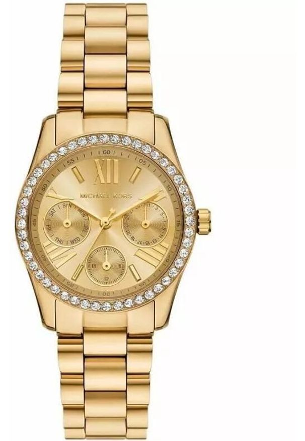 Zegarek Michael Kors Damski Lexington (Złoty Szyk i Klasyczne Wykończenie) (MK4982). Kolor: złoty. Styl: klasyczny