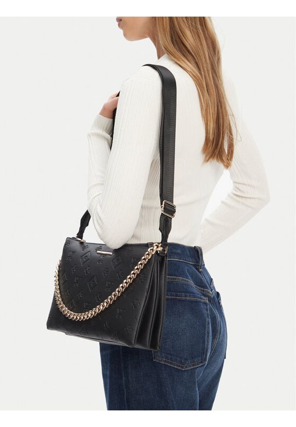 Aldo Torebka Albaeria 13931846 Czarny. Kolor: czarny. Materiał: skórzane