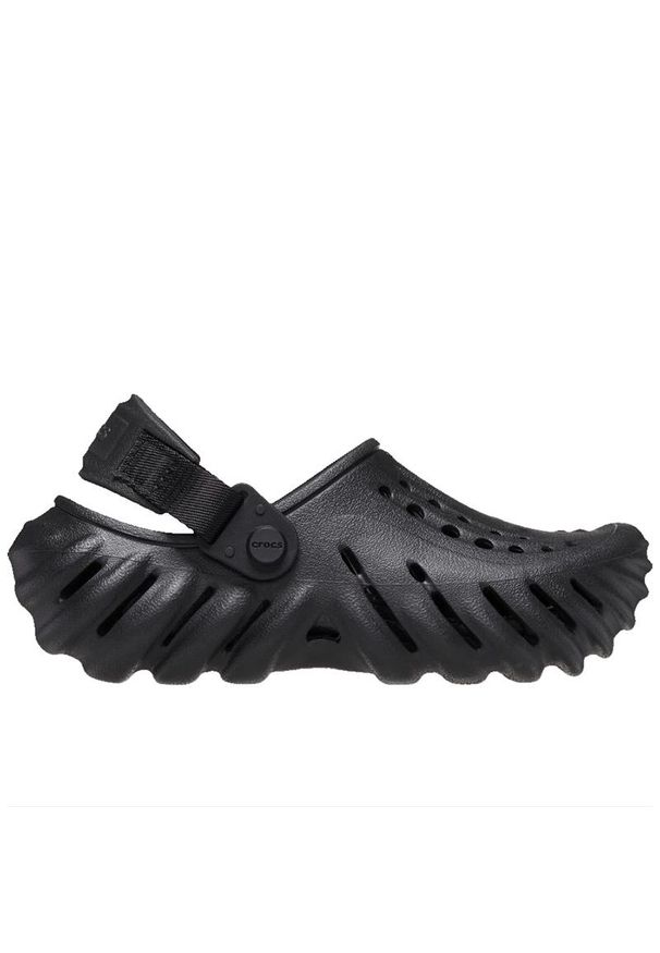 Klapki Crocs Echo Clog 208190-001 - czarne. Kolor: czarny. Materiał: materiał. Sezon: lato. Styl: młodzieżowy