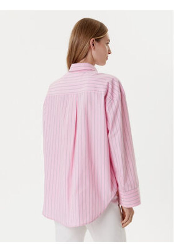 TOMMY HILFIGER - Tommy Hilfiger Koszula New Easy WW0WW45892 Różowy Relaxed Fit. Kolor: różowy. Materiał: bawełna