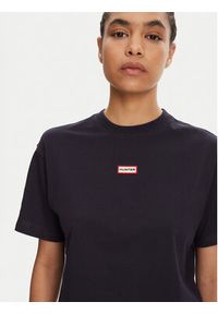 Hunter T-Shirt Leona HARW0070251 Granatowy Regular Fit. Kolor: niebieski. Materiał: bawełna #3