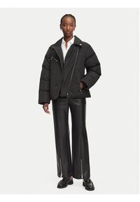 Karl Lagerfeld - KARL LAGERFELD Kurtka zimowa B3W15028 Czarny Regular Fit. Typ kołnierza: dekolt w karo. Kolor: czarny. Materiał: syntetyk. Sezon: zima #2