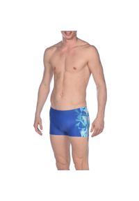 Kąpielówki bokserki męskie na basen Arena One Luckystar Short. Kolor: niebieski