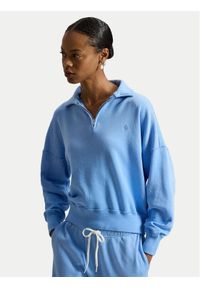 Polo Ralph Lauren Bluza 211B18686005 Błękitny Relaxed Fit. Typ kołnierza: polo. Kolor: niebieski. Materiał: bawełna #1