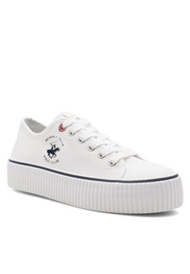 Beverly Hills Polo Club Trampki BHPC027M Biały. Kolor: biały. Materiał: materiał