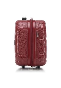 Wittchen - Komplet walizek z polikarbonu tłoczonych czerwony. Kolor: czerwony. Materiał: guma #10