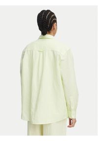 Tommy Jeans Koszula DW0DW22209 Zielony jasny Relaxed Fit. Kolor: zielony. Materiał: len #4