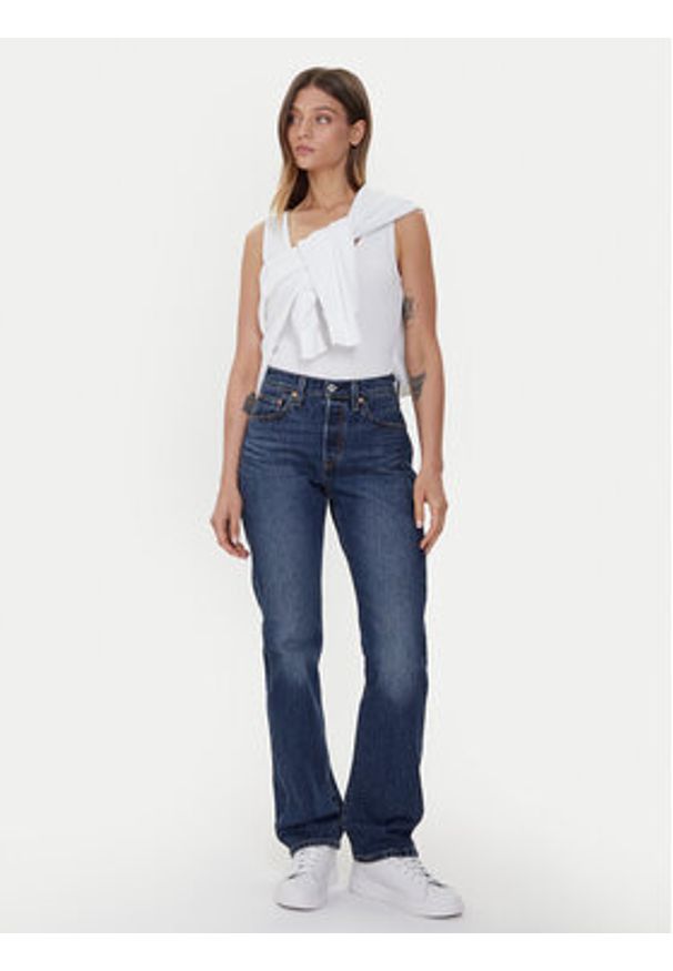 Levi's® Jeansy 501® Curve 0036A-0005 Niebieski Straight Fit. Kolor: niebieski