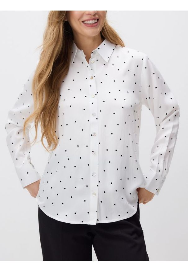 Reserved - Koszula z wiskozą - czarny. Kolor: czarny. Materiał: wiskoza