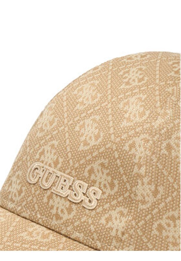 Guess Czapka z daszkiem V6GZ04 K3283 Beżowy. Kolor: beżowy. Materiał: poliester