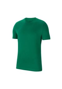 Nike - T-shirt Męski Logo Park. Kolor: zielony