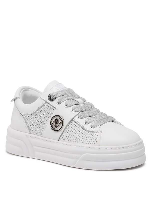 Sneakersy Liu Jo Cleo 14 BA3007 PX073 White 01111. Kolor: biały. Materiał: skóra