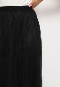 Born2be - Czarna Spódnica Belatia. Kolor: czarny. Materiał: tiul. Styl: elegancki #5