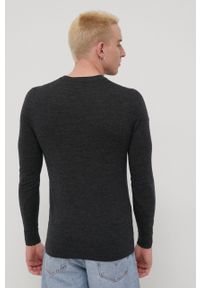 Superdry sweter wełniany męski kolor szary lekki. Okazja: na co dzień. Kolor: szary. Materiał: wełna. Styl: casual #5