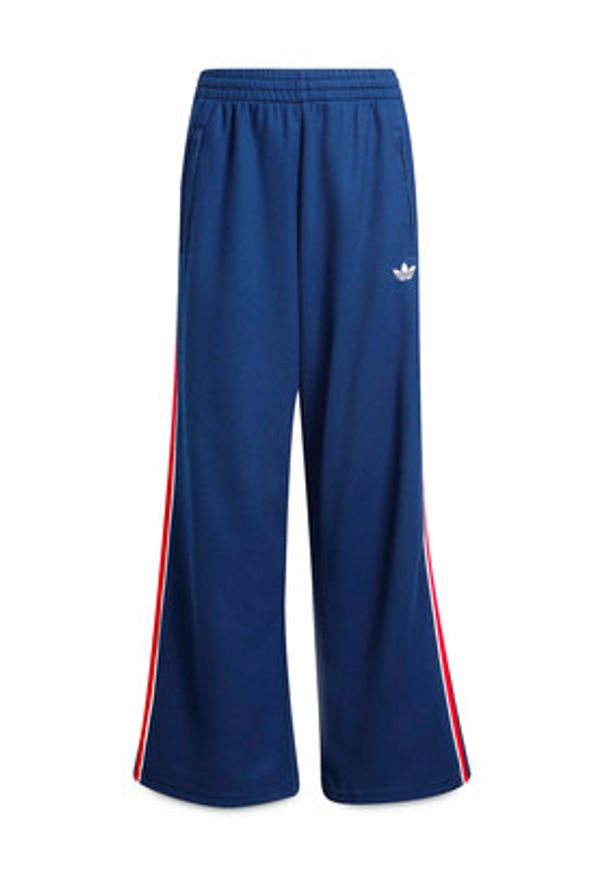 Adidas - adidas Spodnie dresowe Firebird Double Knit KD7825 Granatowy Loose Fit. Kolor: niebieski. Materiał: syntetyk