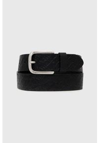 Wrangler pasek skórzany męski kolor czarny. Kolor: czarny. Materiał: skóra #1