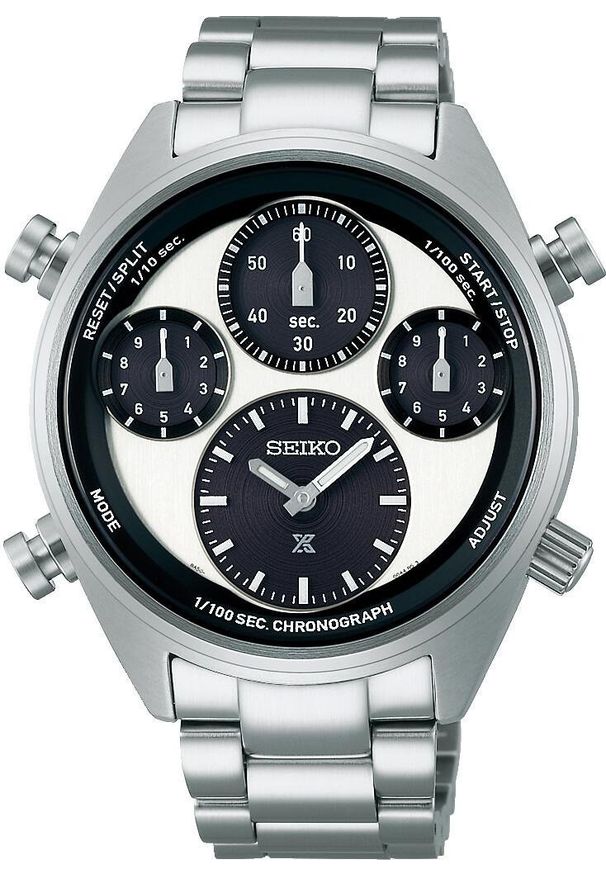 Seiko - Zegarek SEIKO SFJ001P1. Kwarcowy, Kolor czarny. Mężczyzna.. Kolor: czarny