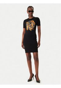 Versace Jeans Couture Sukienka codzienna 80HAOE01 CJ02E Czarny Slim Fit. Okazja: na co dzień. Kolor: czarny. Materiał: bawełna. Typ sukienki: proste. Styl: casual #2
