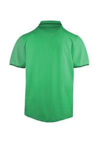 Koszulka Polo - Męska - Pako Jeans - Zielona, Kryte Guziki. Okazja: na co dzień. Typ kołnierza: polo. Kolor: zielony. Materiał: bawełna. Styl: casual #4