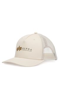 Czapka z daszkiem Alpha Industries. Kolor: kremowy #1