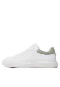 Trussardi Jeans - Trussardi Sneakersy 79A00879 Biały. Kolor: biały. Materiał: skóra