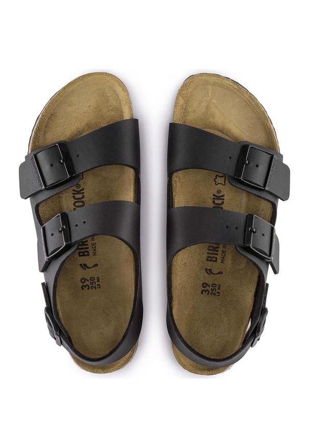 Buty do chodzenia unisex Birkenstock Milano BF. Zapięcie: klamry. Kolor: czarny. Materiał: guma, skóra, syntetyk, materiał. Szerokość cholewki: normalna. Sport: turystyka piesza