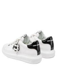 Karl Lagerfeld - KARL LAGERFELD Sneakersy KL62576T Biały. Kolor: biały. Materiał: skóra