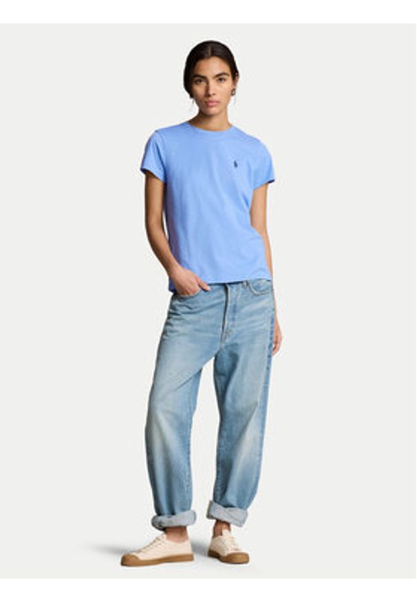 Polo Ralph Lauren T-Shirt 211898698022 Niebieski Regular Fit. Typ kołnierza: polo. Kolor: niebieski. Materiał: bawełna