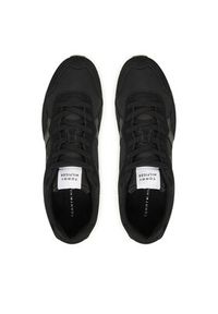 TOMMY HILFIGER - Tommy Hilfiger Sneakersy Runner Icon Mix FM0FM05679 Czarny. Kolor: czarny. Materiał: zamsz, skóra #4