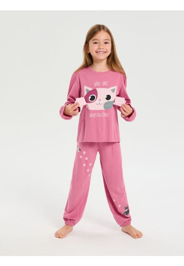 Sinsay - Piżama dwuczęściowa - różowy. Kolor: różowy