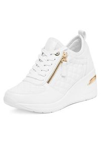 DeeZee Sneakersy AM1108 Biały. Kolor: biały. Materiał: skóra #4