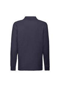 FRUIT OF THE LOOM - Koszulka Polo Z Długim Rękawem Dla Dzieci. Typ kołnierza: polo. Kolor: niebieski. Długość rękawa: długi rękaw. Długość: długie