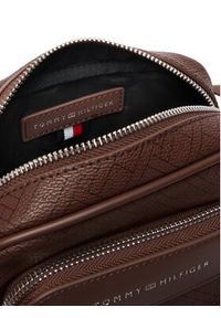 TOMMY HILFIGER - Tommy Hilfiger Saszetka Th Flag Monogram Mini Reporter AM0AM14138 Brązowy. Kolor: brązowy. Materiał: skóra #2