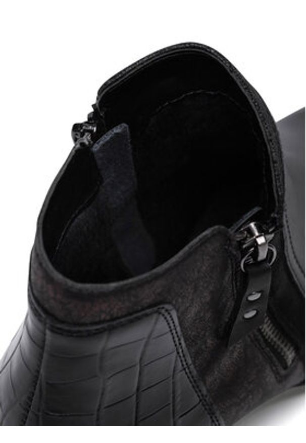 Remonte Botki R5172-04 Czarny. Kolor: czarny. Materiał: skóra