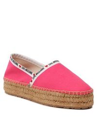 Love Moschino - LOVE MOSCHINO Espadryle JA10323G1GJH0604 Różowy. Kolor: różowy. Materiał: materiał #6