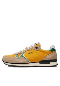 Pepe Jeans Sneakersy Brit Fun M PMS31046 Żółty. Kolor: żółty