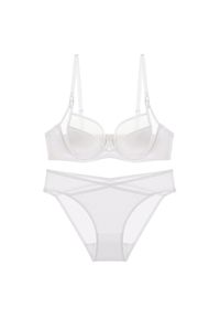 Intica - Zestaw bielizny z siateczką zapewniający wygodę i wsparcie Marvis. Kolor: biały. Materiał: materiał