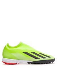 Adidas - adidas Buty do piłki nożnej X Crazyfast League Laceless Turf Boots IF0694 Żółty. Kolor: żółty