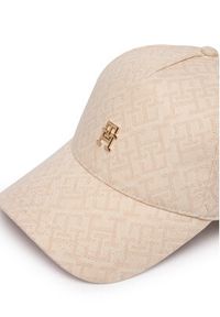 TOMMY HILFIGER - Tommy Hilfiger Czapka z daszkiem Monogram Jacq Cap AW0AW18331 Beżowy. Kolor: beżowy. Materiał: bawełna #2