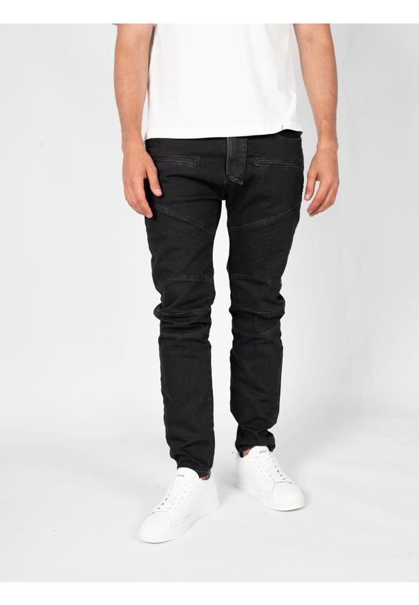 Xagon Jeansy "Bikers" | MR 228 | Mężczyzna | Czarny. Okazja: na co dzień. Kolor: czarny. Długość: długie. Styl: elegancki, casual