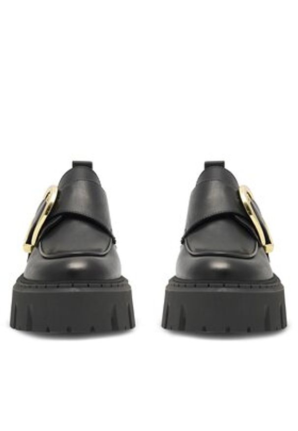 Badura Loafersy CECILE-24SS300 Czarny. Kolor: czarny. Materiał: skóra