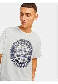 Jack & Jones - Jack&Jones T-Shirt Jeans 12256779 Granatowy Standard Fit. Kolor: niebieski. Materiał: bawełna