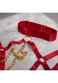 Intica - Komplet bielizny z łańcuszkami regulowanymi na wyjątkowe okazje Sookja. Kolor: czerwony. Materiał: materiał #8