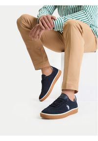 U.S. Polo Assn. Sneakersy EO-EVAN001M/6S1 Granatowy. Kolor: niebieski. Materiał: skóra, zamsz #5