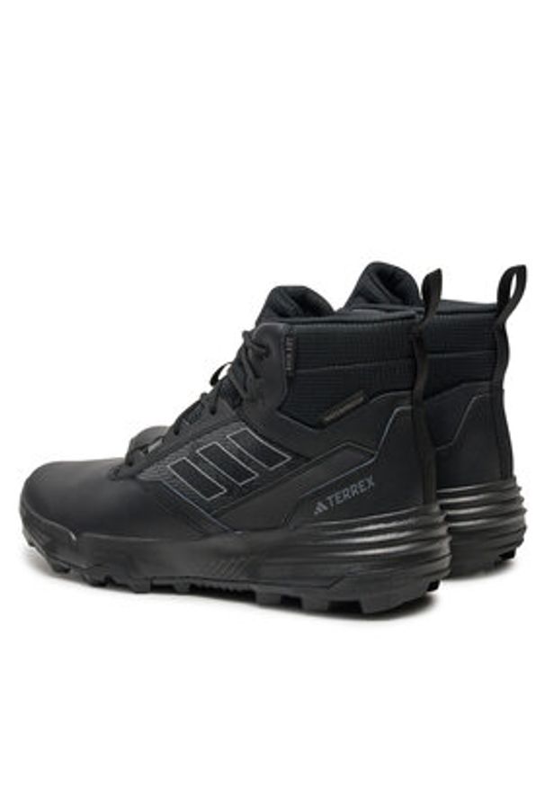 Adidas - adidas Trekkingi Unity Leather Mid RAIN.RDY IF4977 Czarny. Kolor: czarny. Materiał: skóra. Sport: turystyka piesza