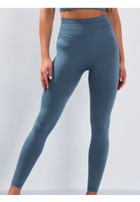 Sinsay - Legginsy sportowe z ozdobnym przeszyciem w pasie - turkusowy. Kolor: turkusowy. Styl: sportowy