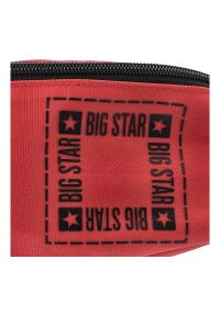 Big Star Accessories - Czerwona Saszetka Big Star Męska Nerka Materiałowa. Kolor: czerwony. Materiał: materiał